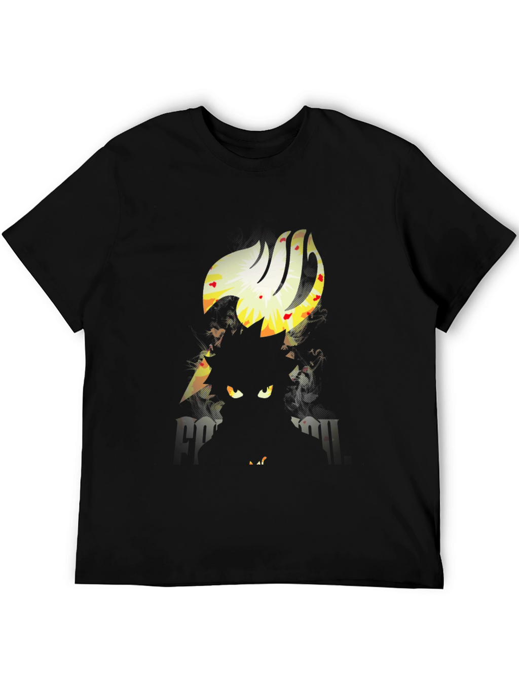 Fairy Tail Anime Graphic Black T-Shirt