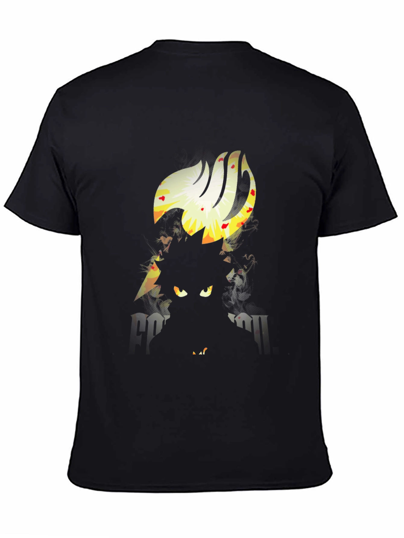 Fairy Tail Anime Graphic Black T-Shirt