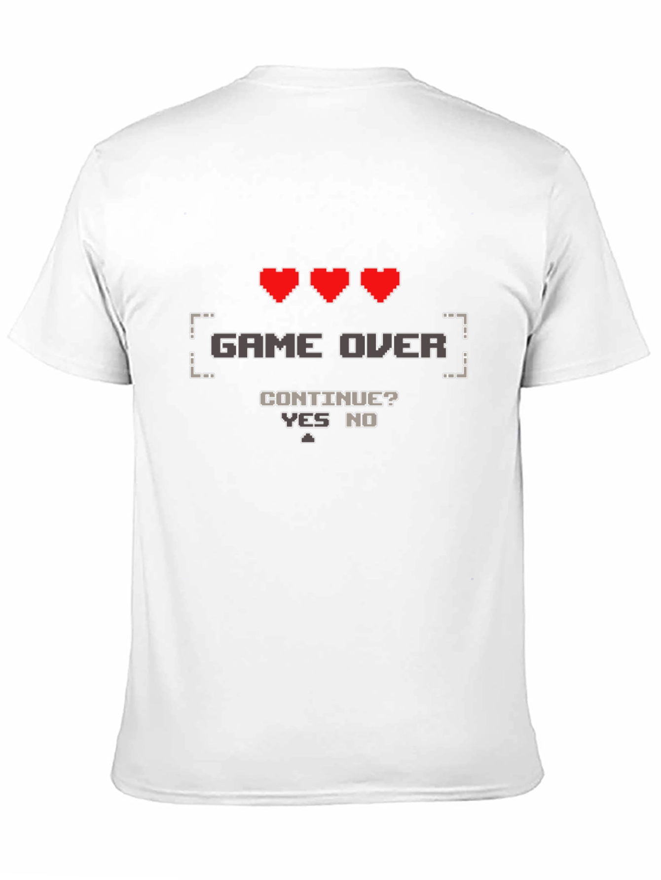 Game Over Gamer T-Shirt - Pixel Art Design
