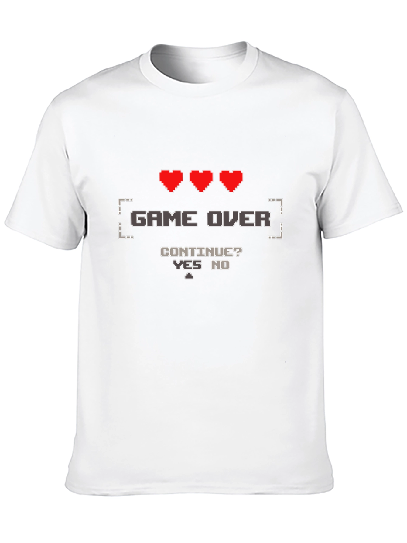 Game Over Gamer T-Shirt - Pixel Art Design