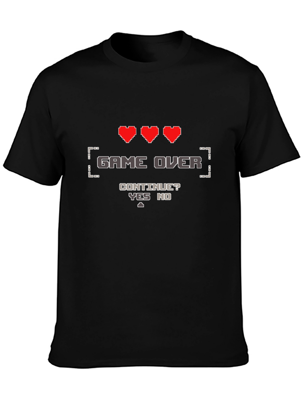 Game Over Gamer T-Shirt - Pixel Art Design
