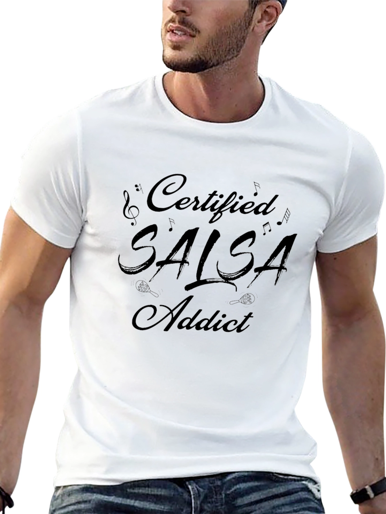Certified Salsa Addict Black T-Shirt