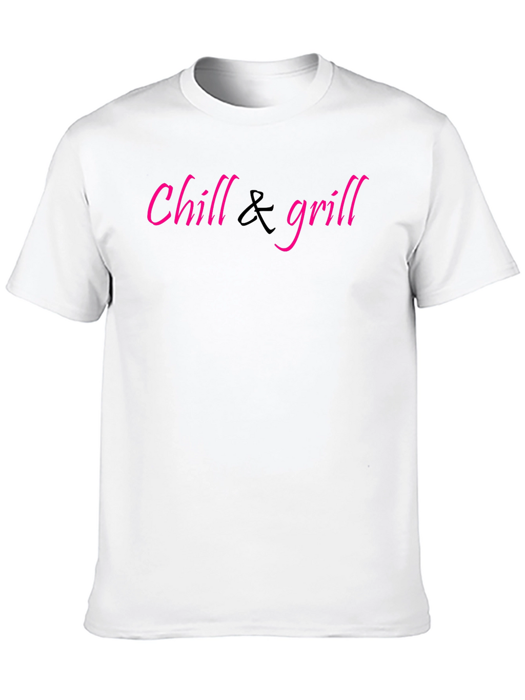 Chill & Grill Black Graphic T-Shirt