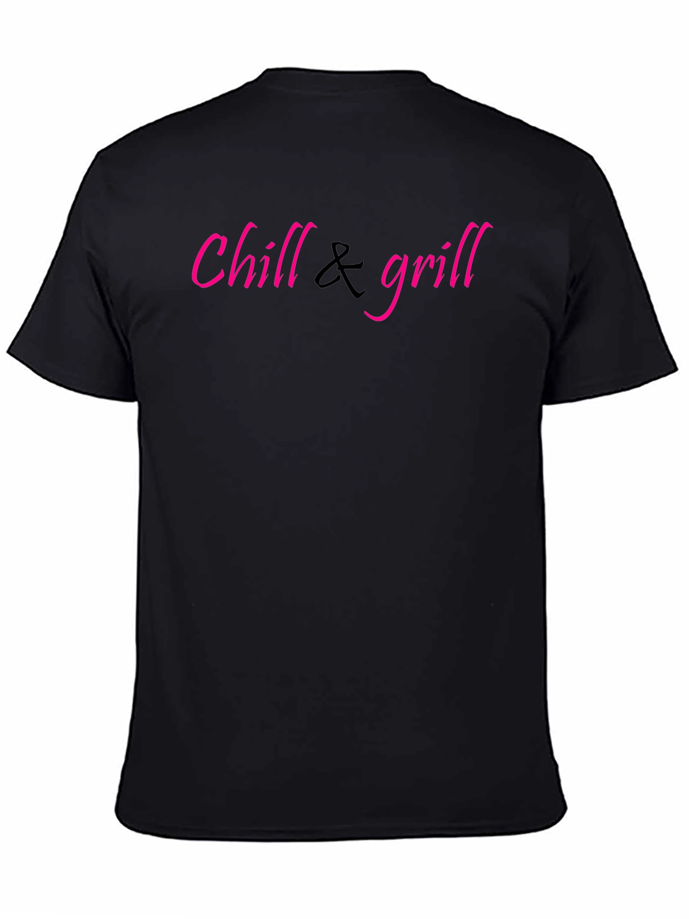 Chill & Grill Black Graphic T-Shirt