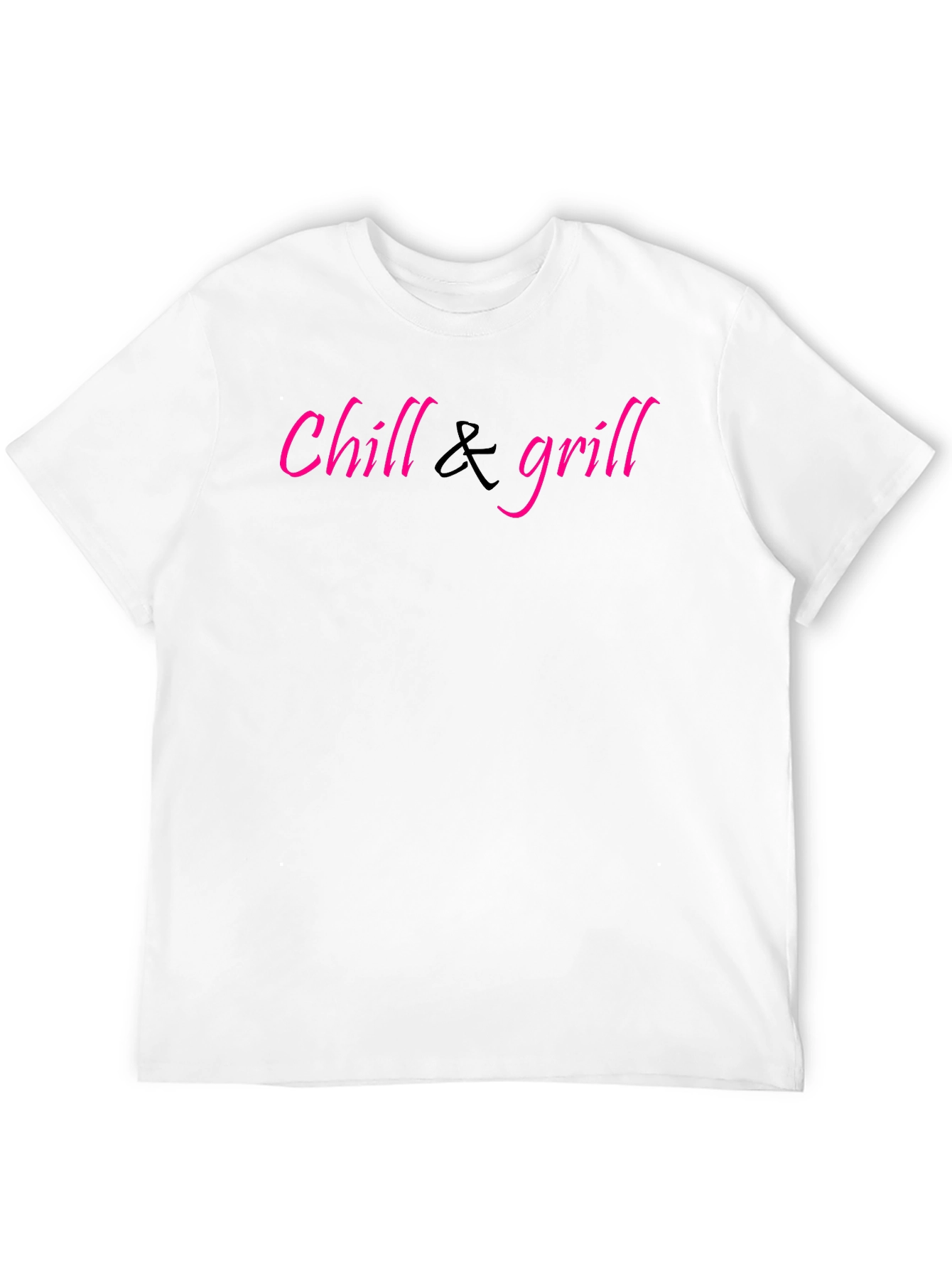 Chill & Grill Black Graphic T-Shirt