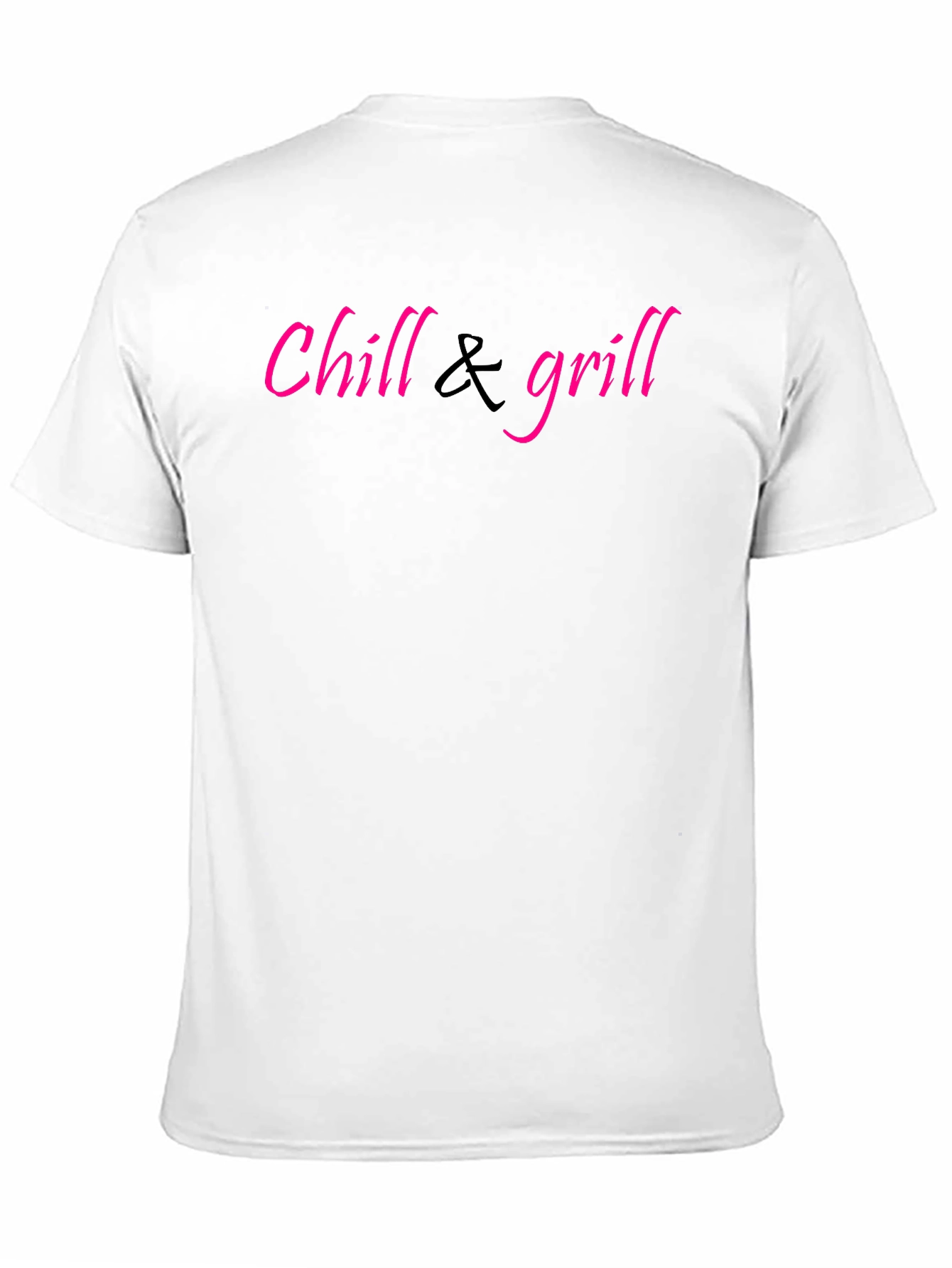 Chill & Grill Black Graphic T-Shirt