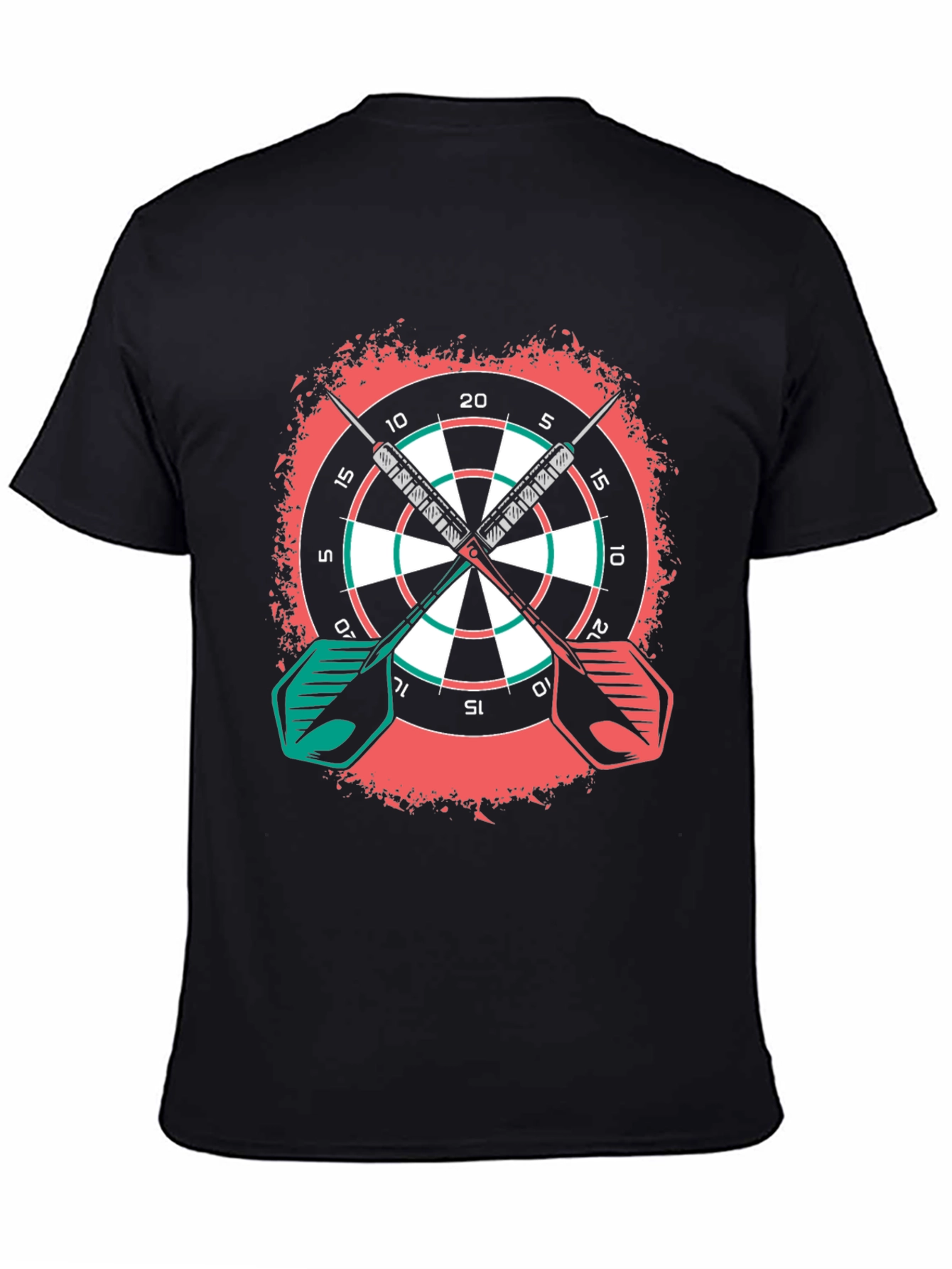 Dartboard Graphic Tee - Sporty Casual Wear