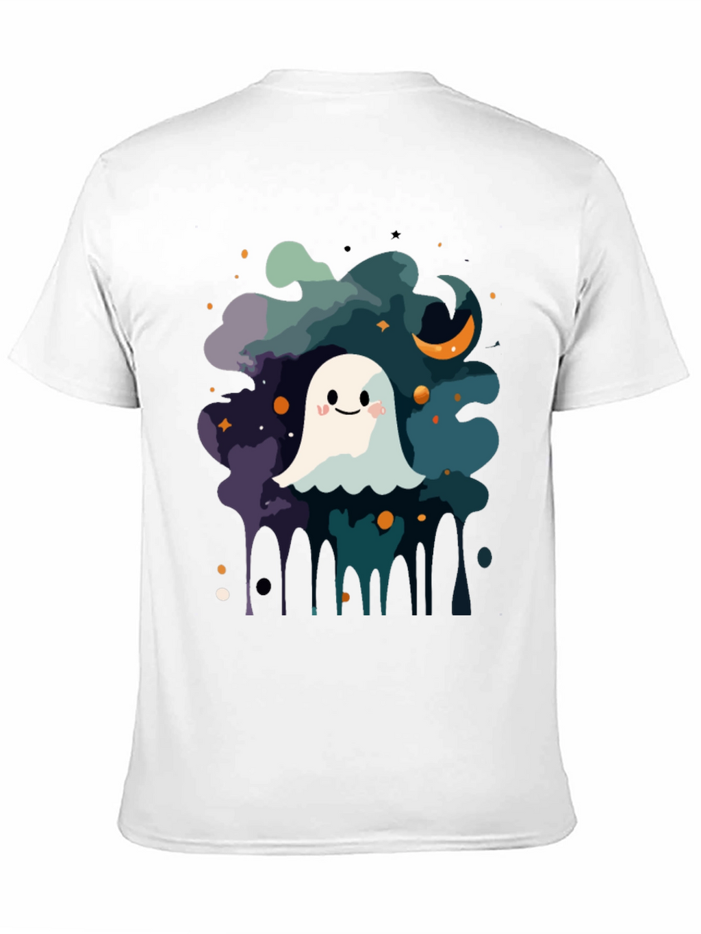 Cute Ghost Halloween Graphic T-Shirt