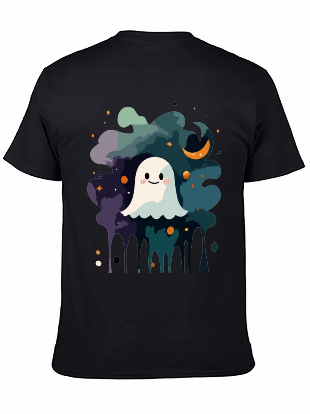 Cute Ghost Halloween Graphic T-Shirt