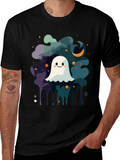 Cute Ghost Halloween Graphic T-Shirt