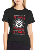 Viking Shieldmaiden T-Shirt - Princess Alternative Warrior Design