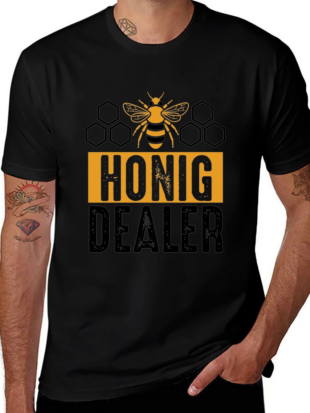 Honig Dealer Bee Graphic Tee - Black