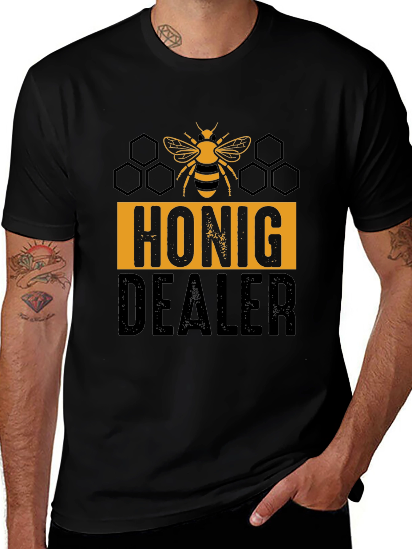 Honig Dealer Bee Graphic Tee - Black