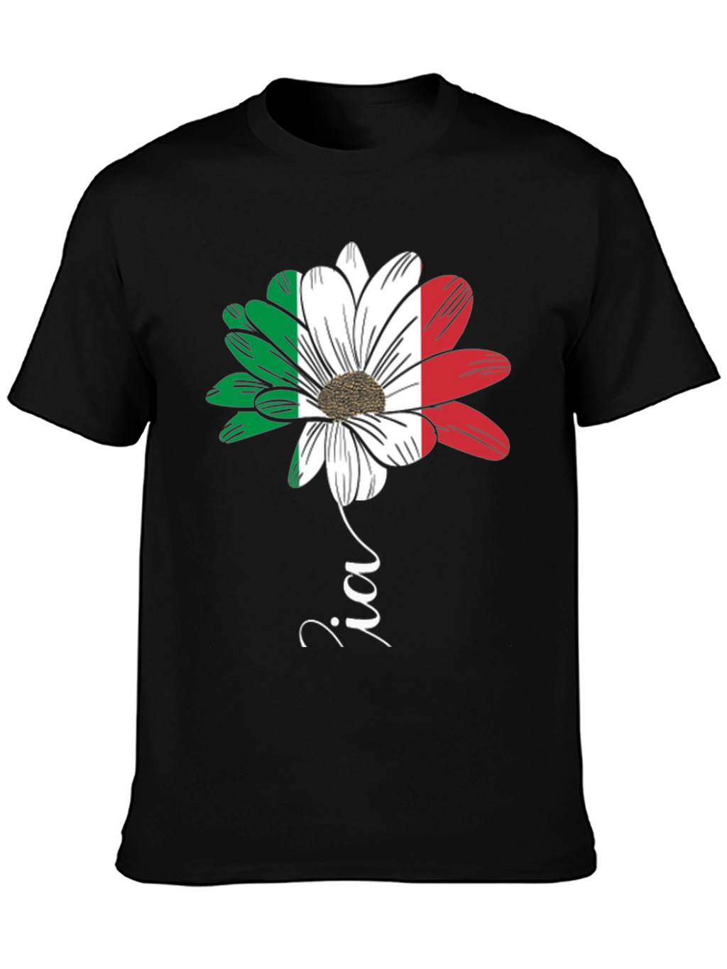 Italian Flag Flower T-Shirt - Zia Graphic Tee