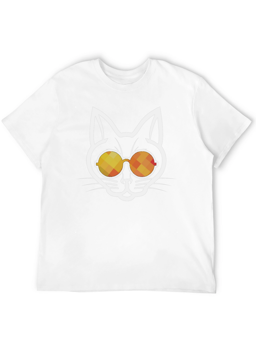 Cool Cat Sunglasses Graphic Tee - Black Cotton Blend