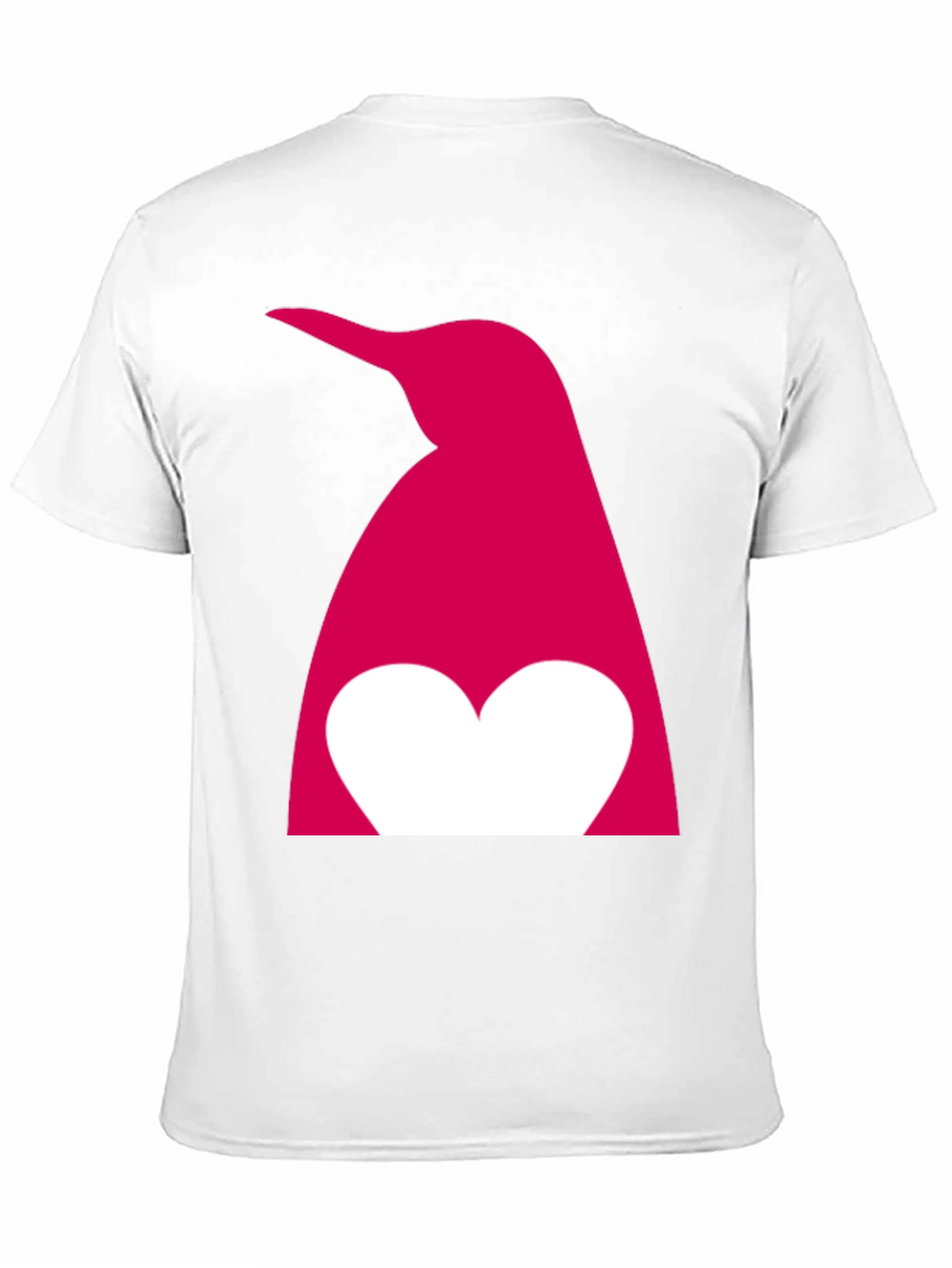 Penguin Heart Graphic T-Shirt - Black