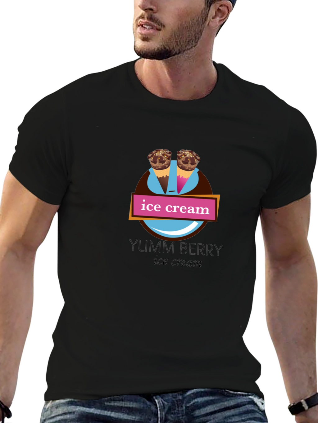 Yumm Berry Ice Cream Graphic Tee