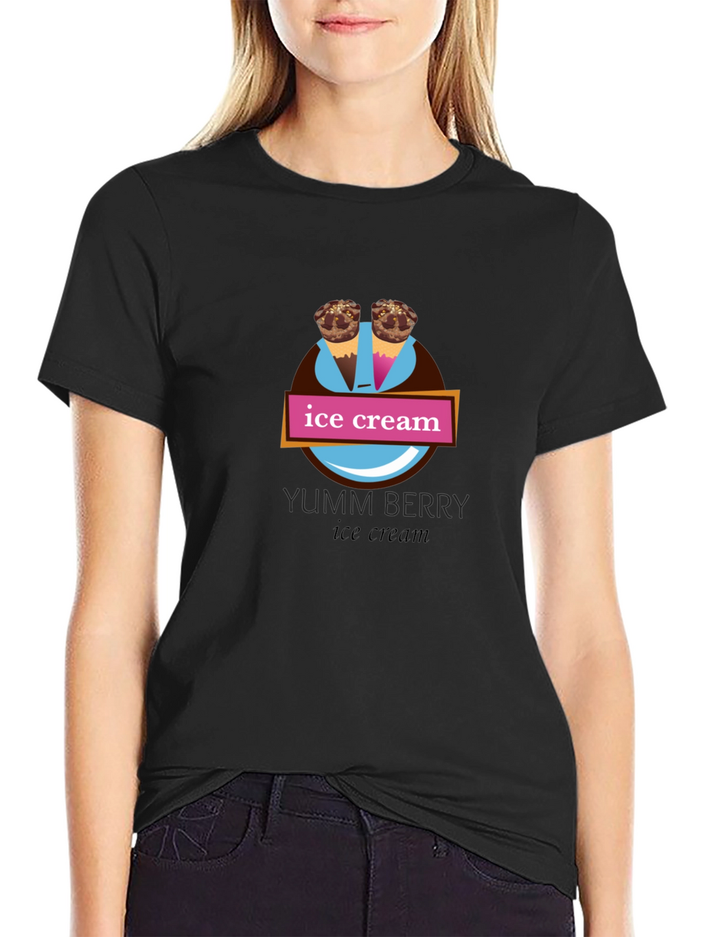 Yumm Berry Ice Cream Graphic Tee