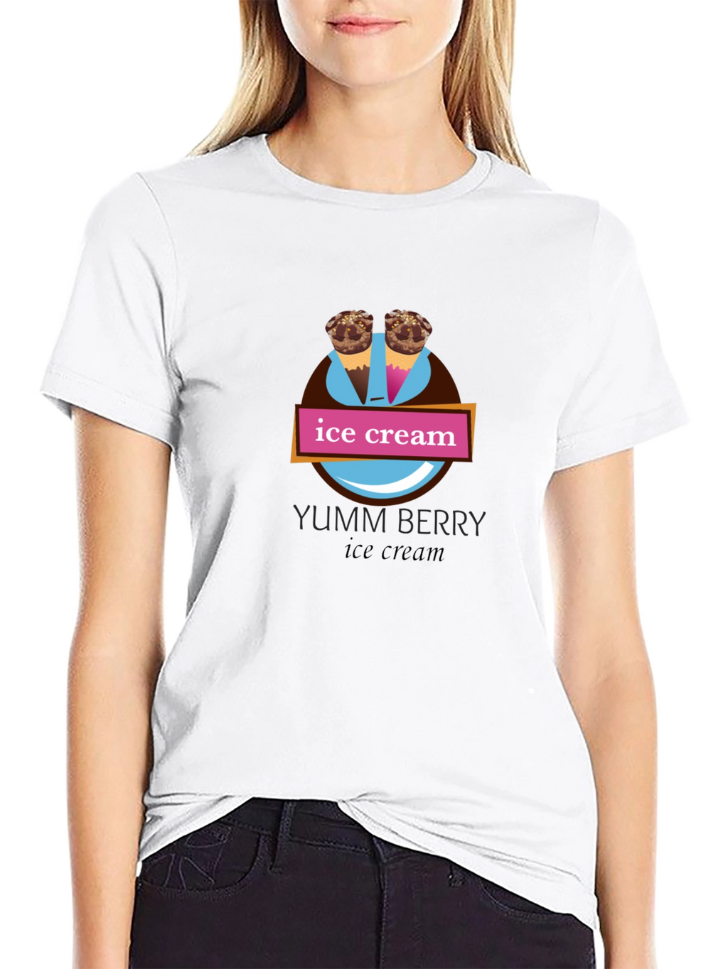 Yumm Berry Ice Cream Graphic Tee