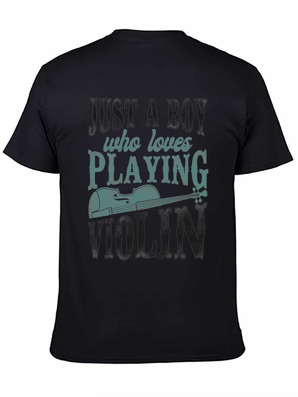 Boy Who Loves Playing Violin Graphic Tee