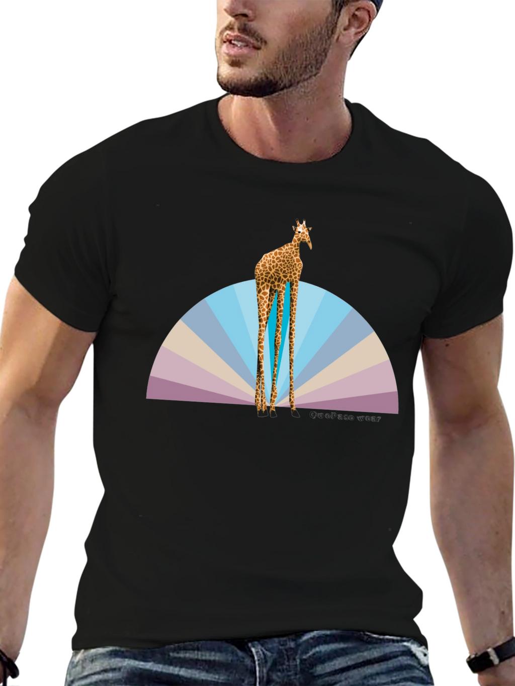 Giraffe Graphic Tee - Unique Animal Print Shirt