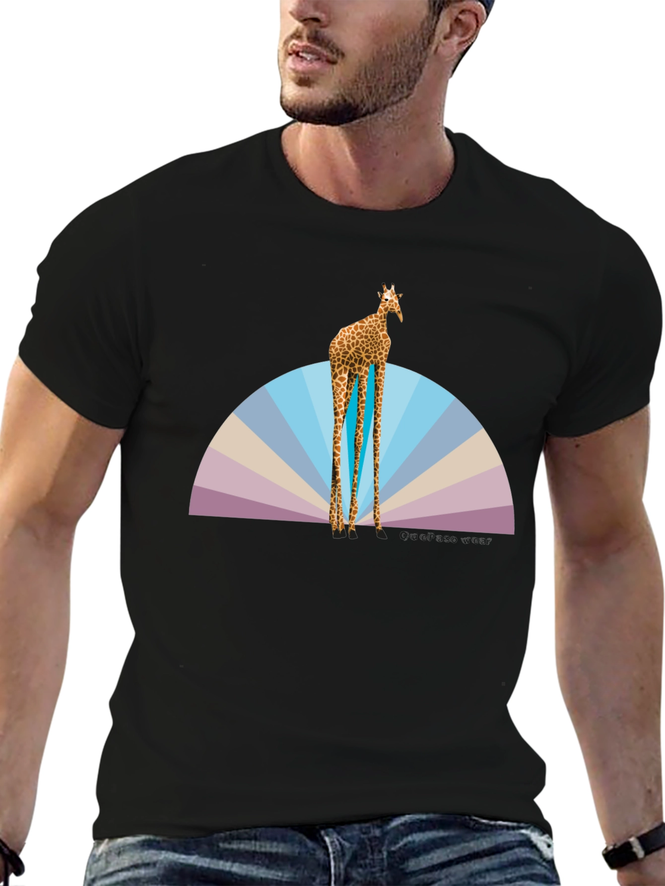 Giraffe Graphic Tee - Unique Animal Print Shirt