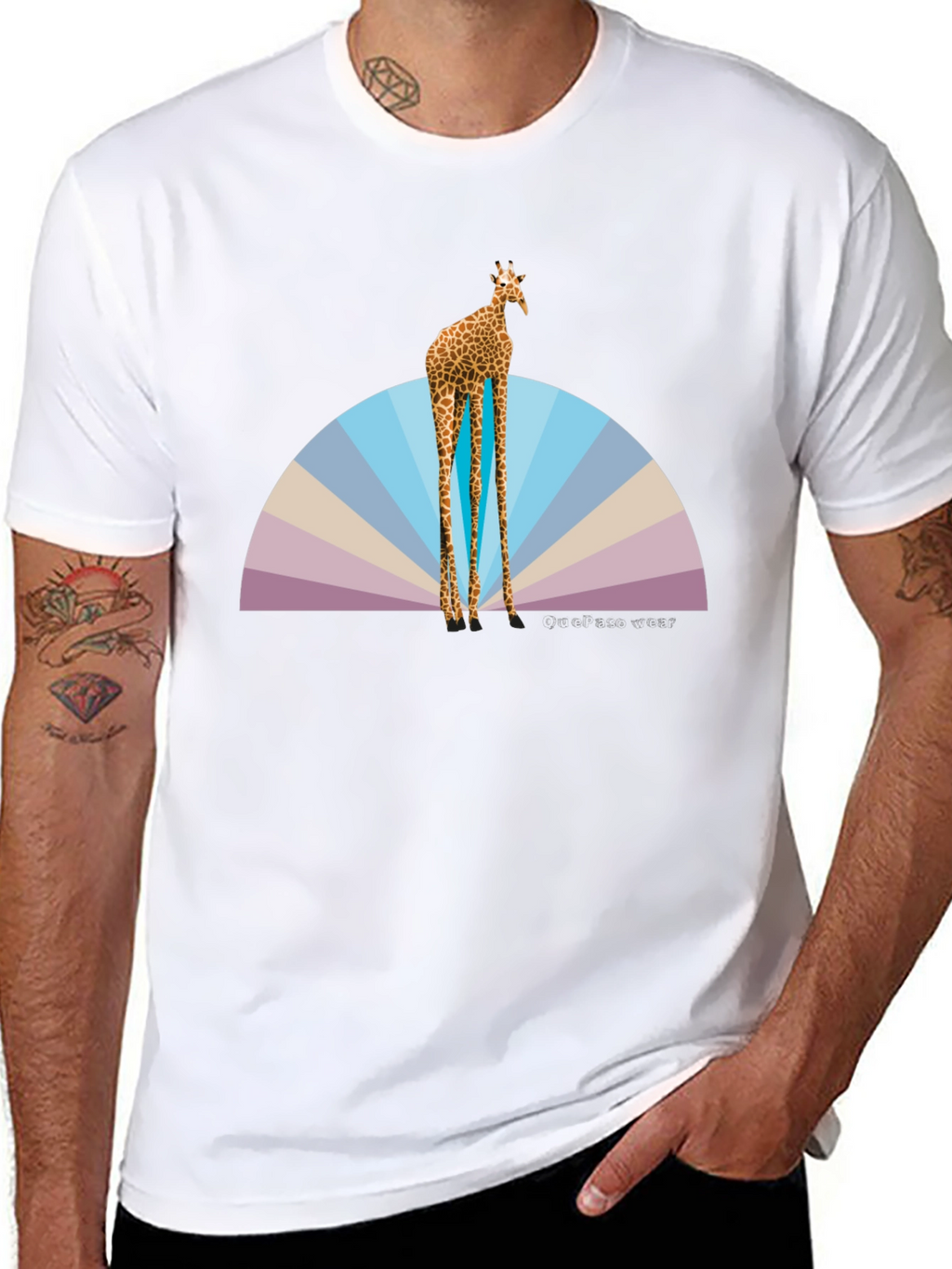 Giraffe Graphic Tee - Unique Animal Print Shirt