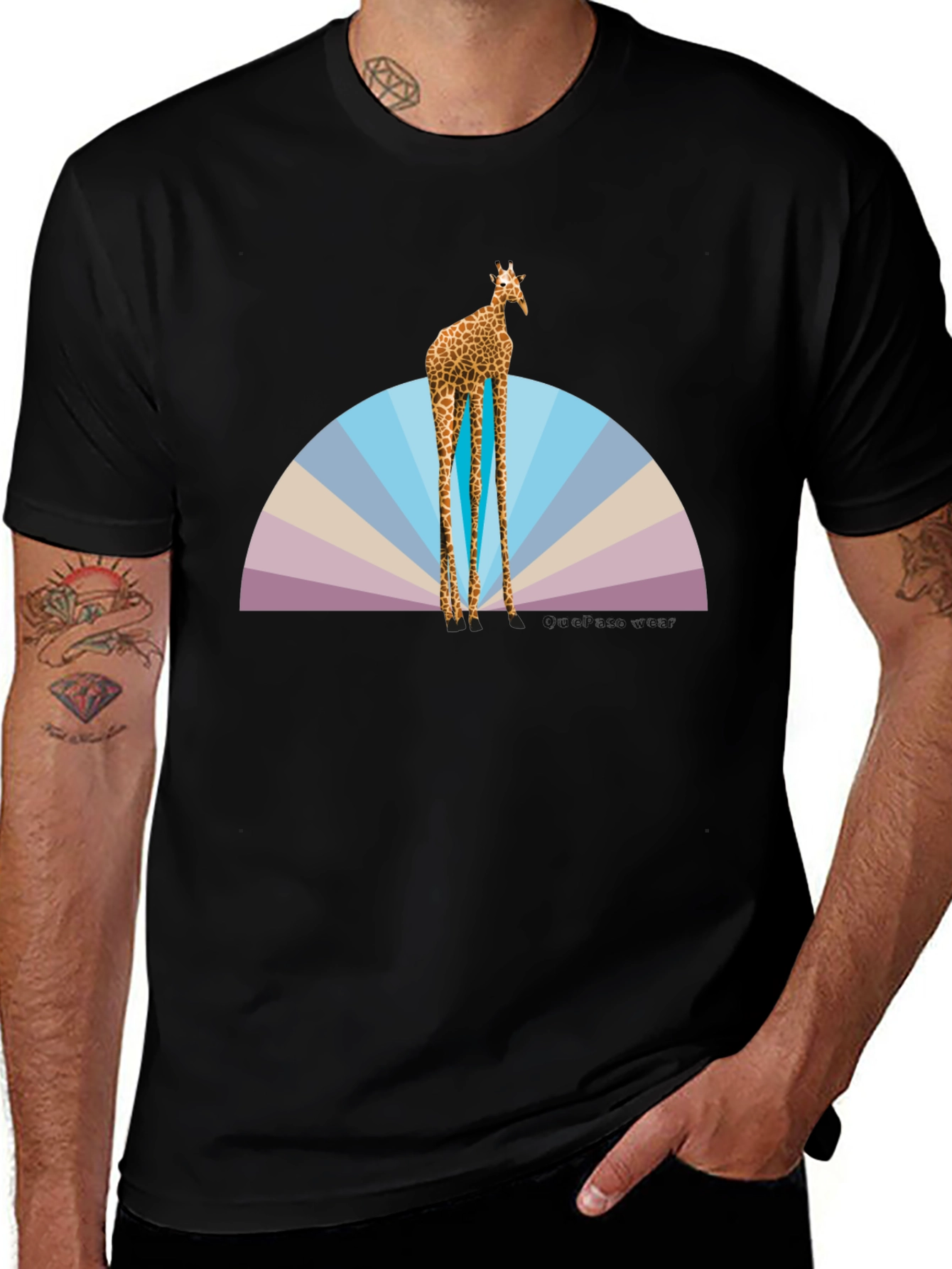 Giraffe Graphic Tee - Unique Animal Print Shirt