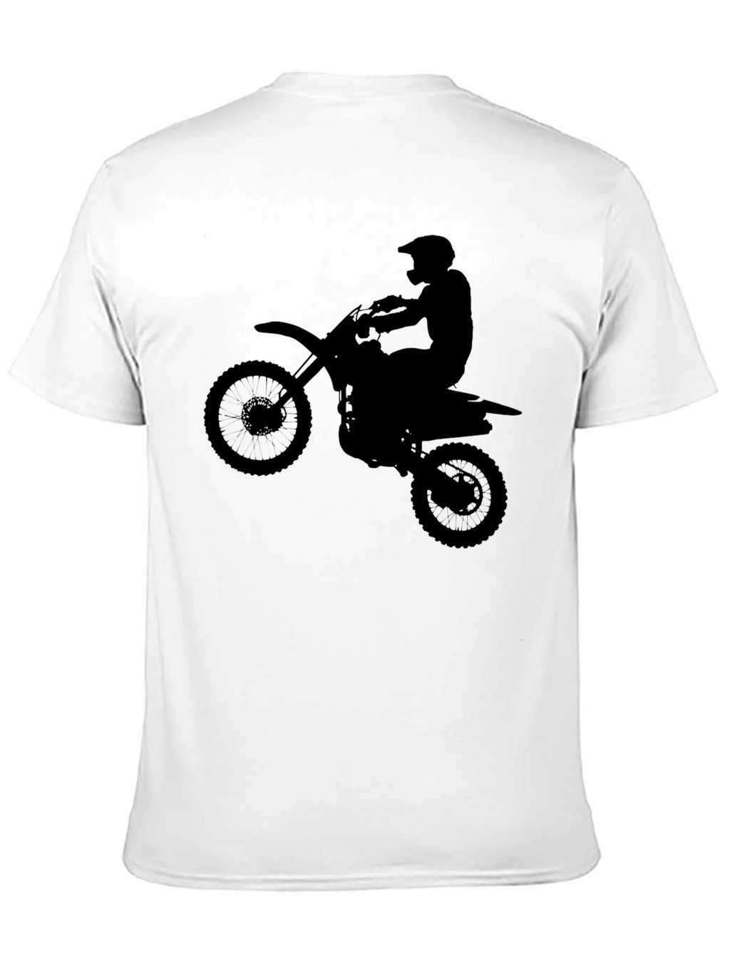 Black Motocross Silhouette Graphic Tee