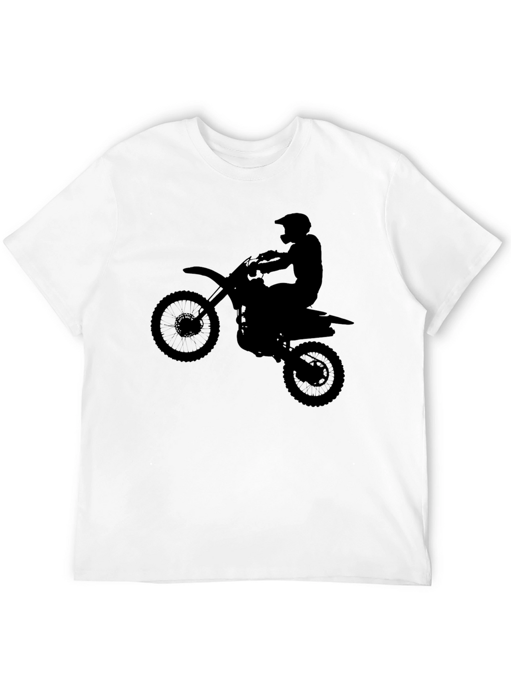 Black Motocross Silhouette Graphic Tee