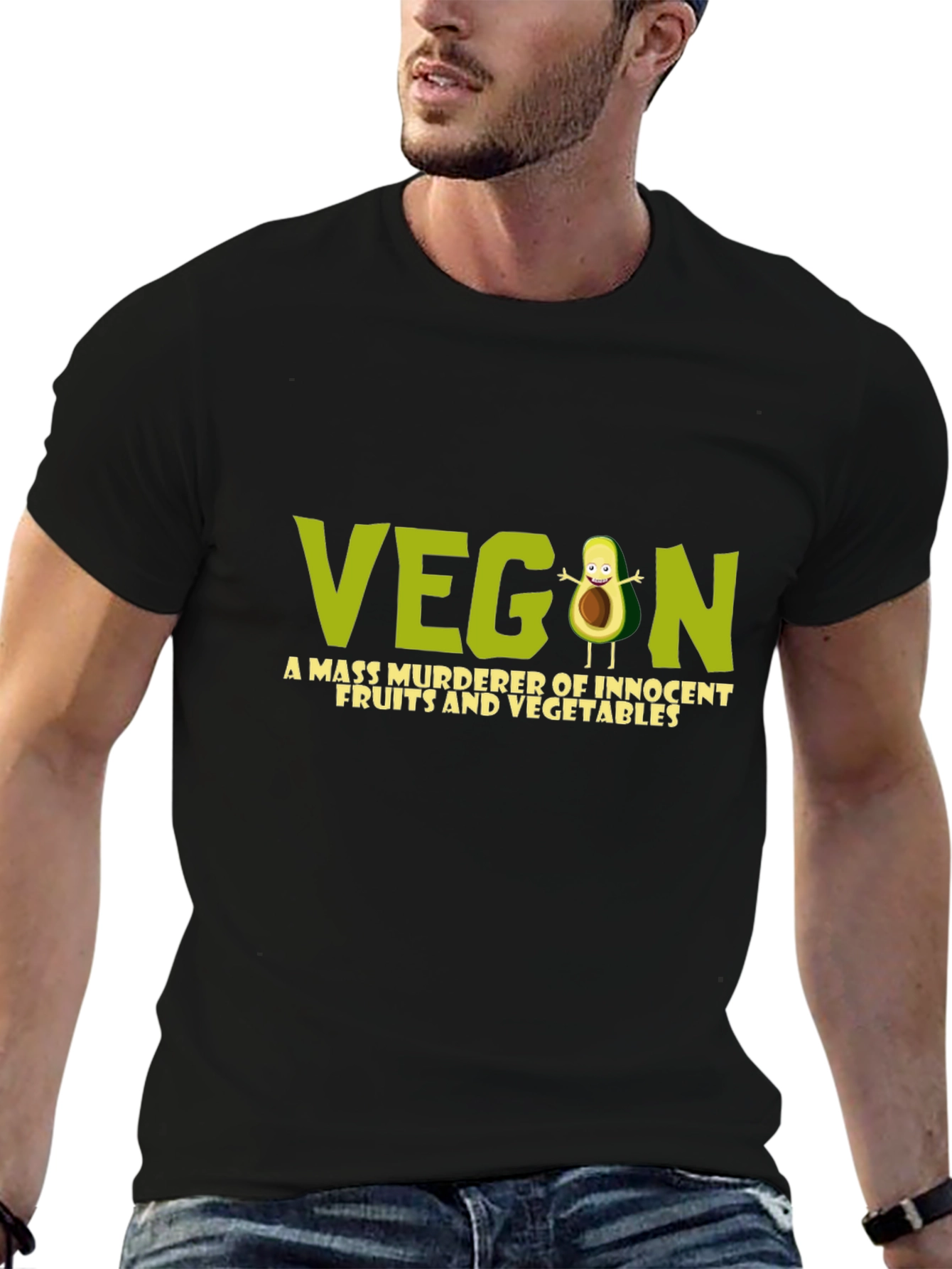Vegan Mass Murderer Tee - Funny Avocado T-Shirt