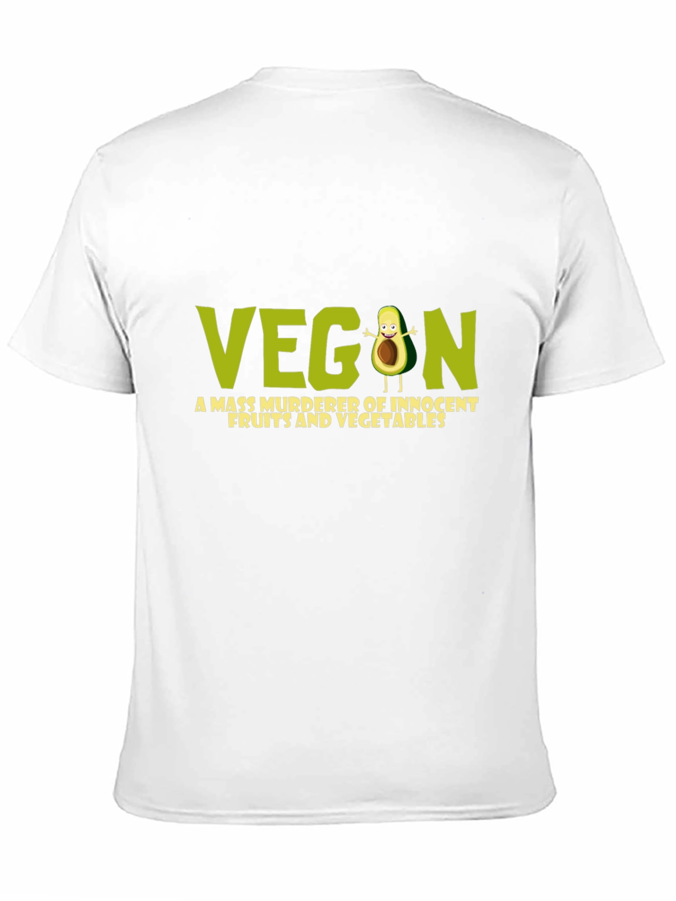 Vegan Mass Murderer Tee - Funny Avocado T-Shirt