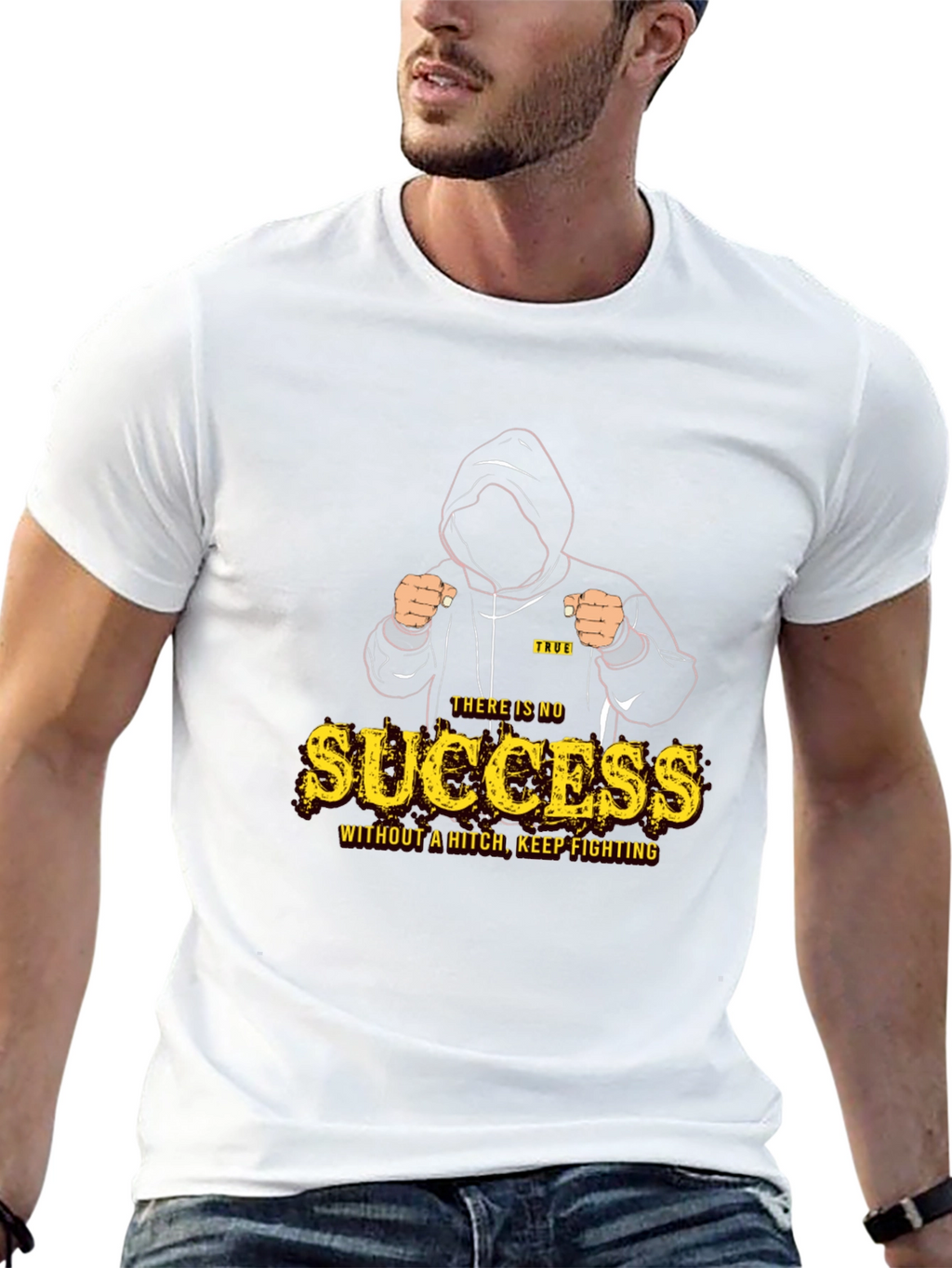 Motivational Success Graphic Print Tee