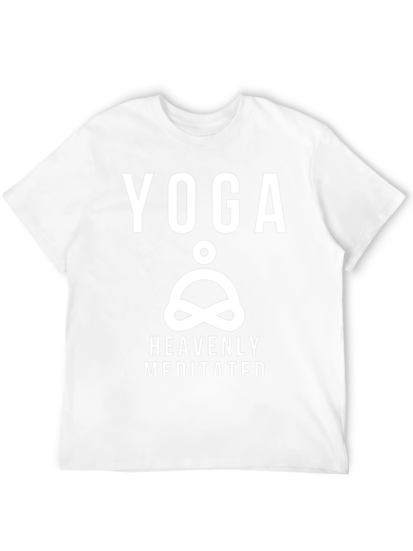 Yoga Heavenly Meditated Black Graphic T-Shirt