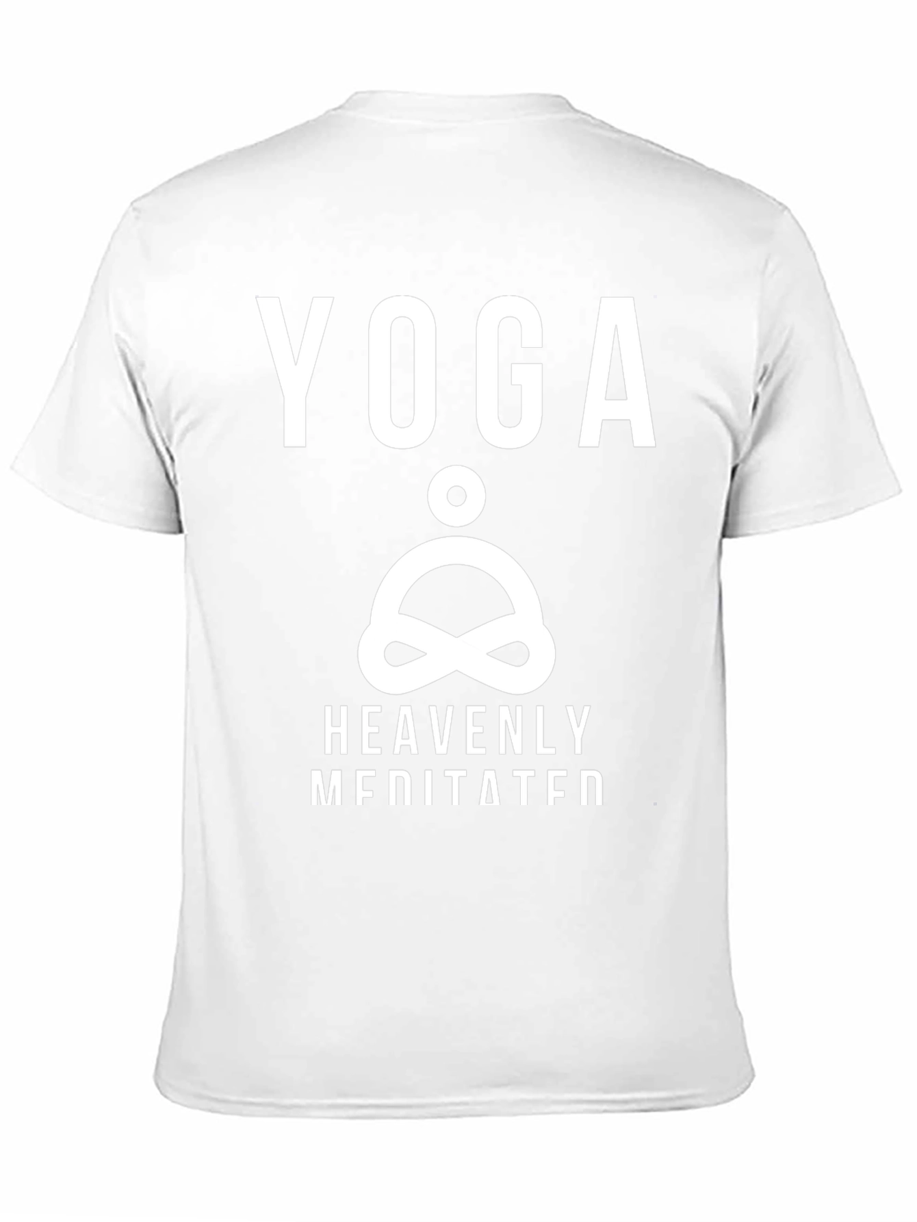 Yoga Heavenly Meditated Black Graphic T-Shirt