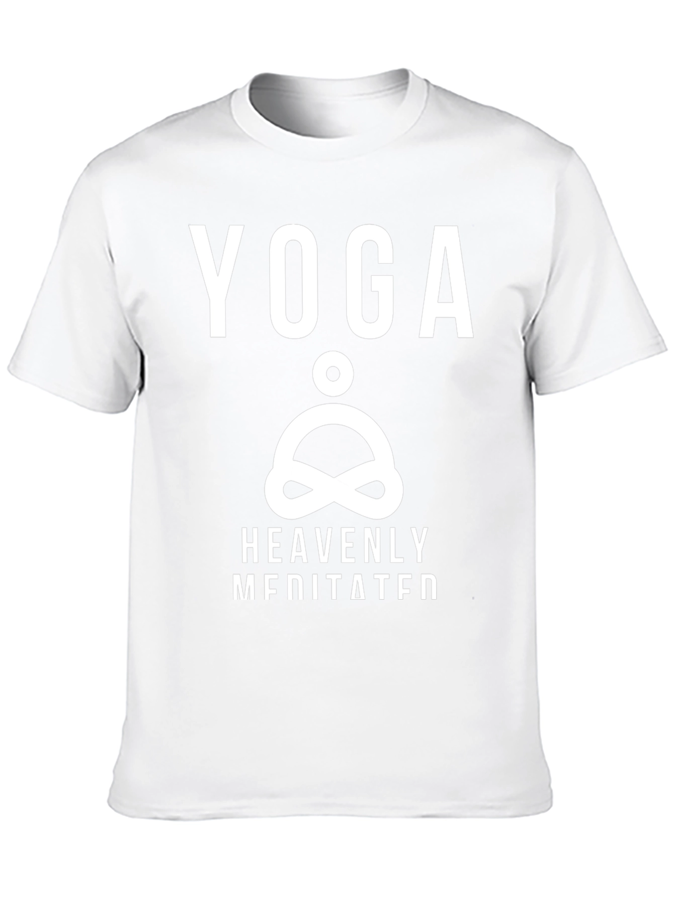 Yoga Heavenly Meditated Black Graphic T-Shirt