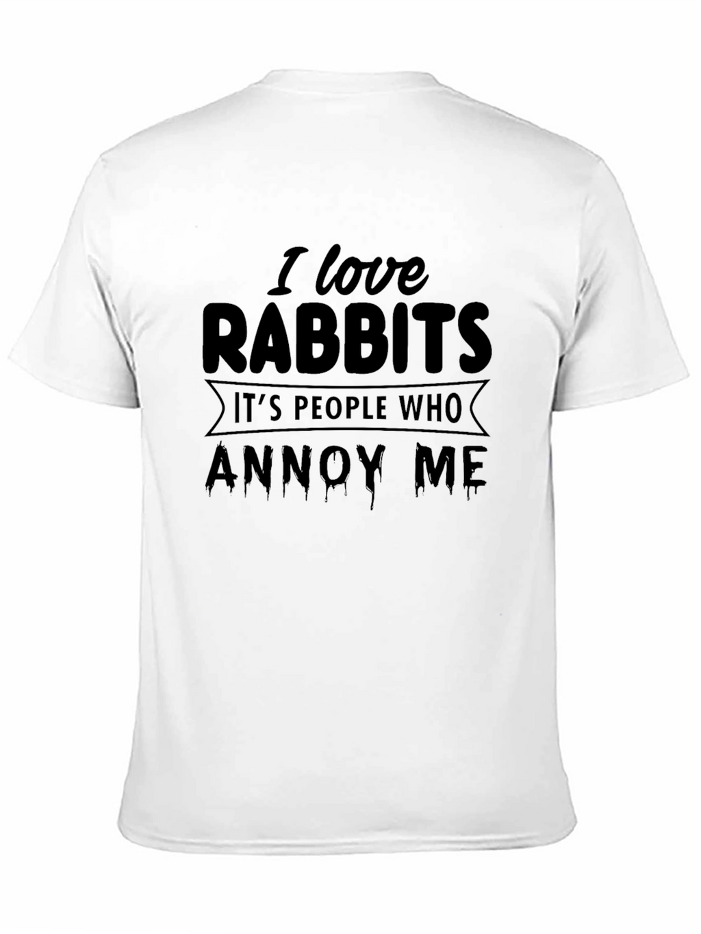 I Love Rabbits Funny Graphic T-Shirt