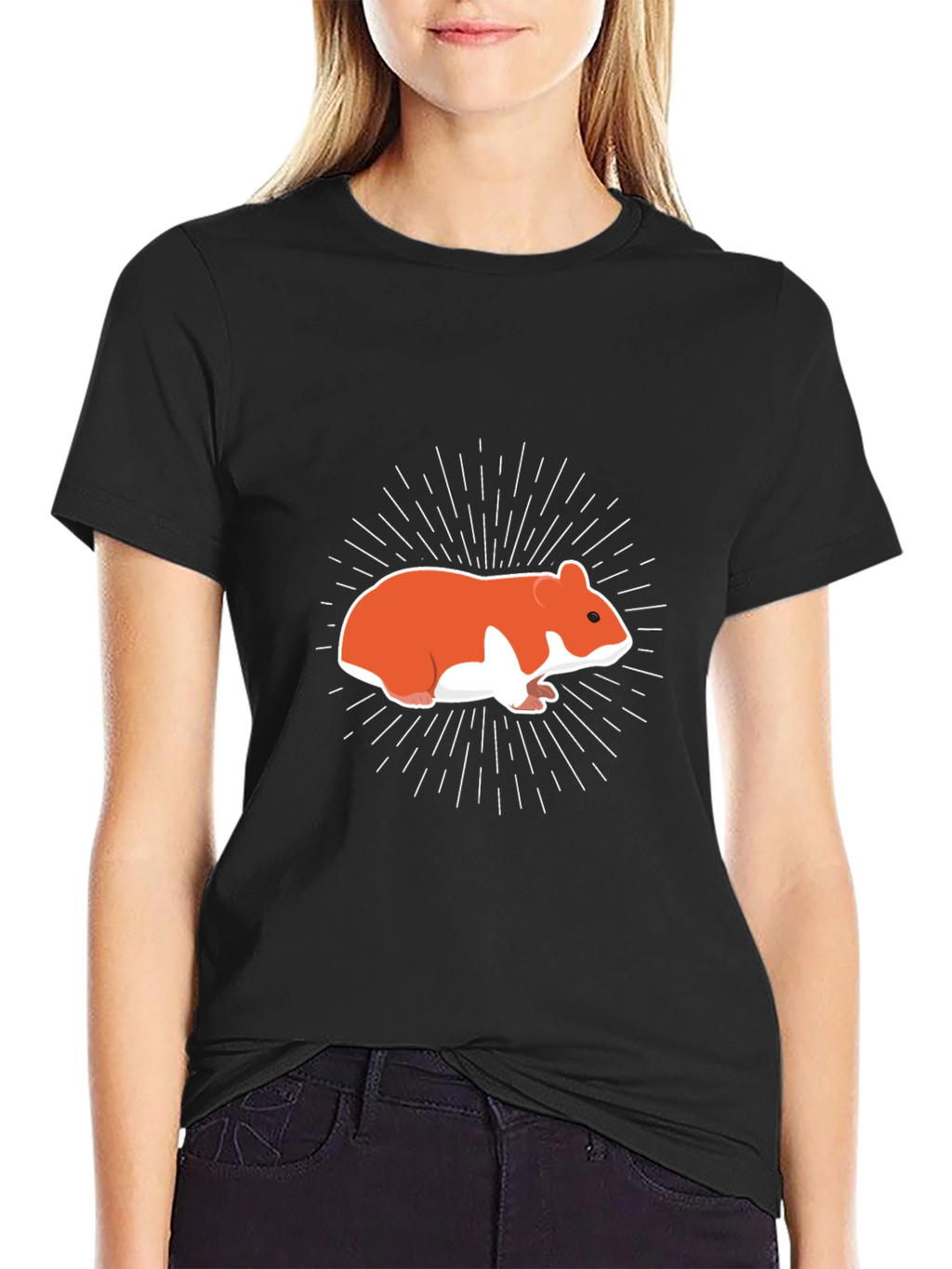 Hamster Graphic Tee - Mens Black T-Shirt
