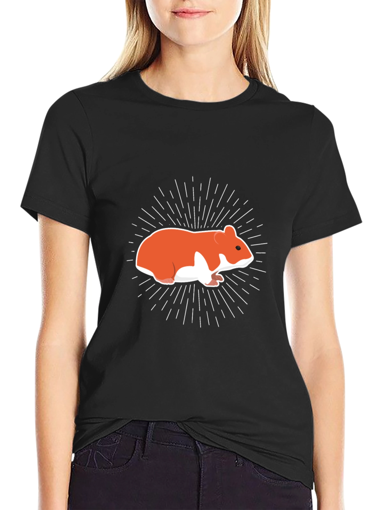 Hamster Graphic Tee - Mens Black T-Shirt