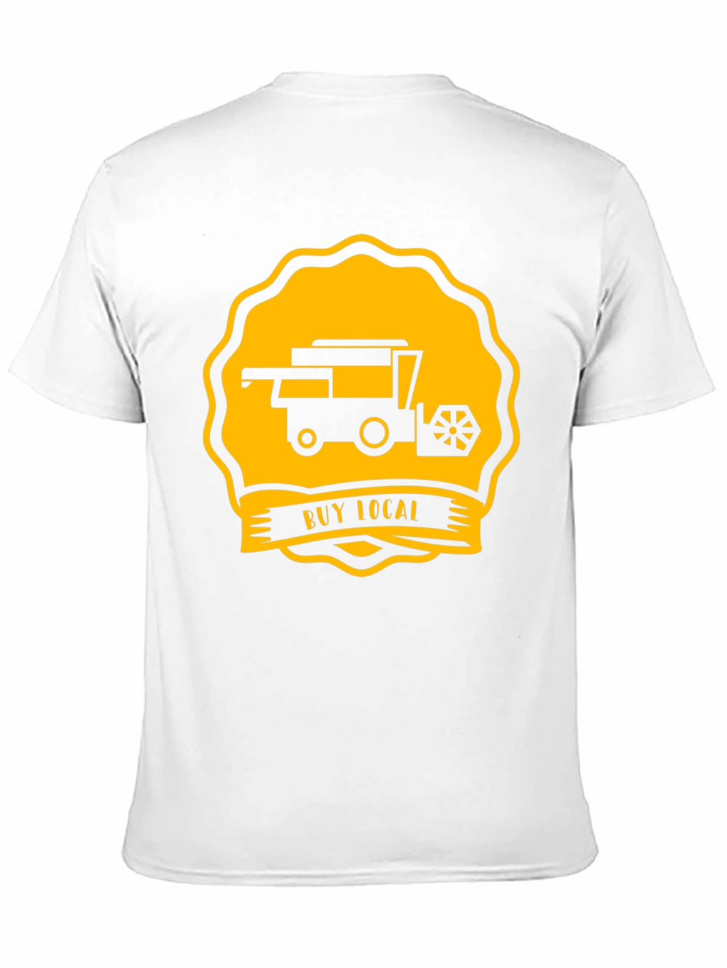Buy Local Tractor Tee - Black Cotton T-Shirt