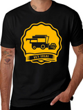 Buy Local Tractor Tee - Black Cotton T-Shirt