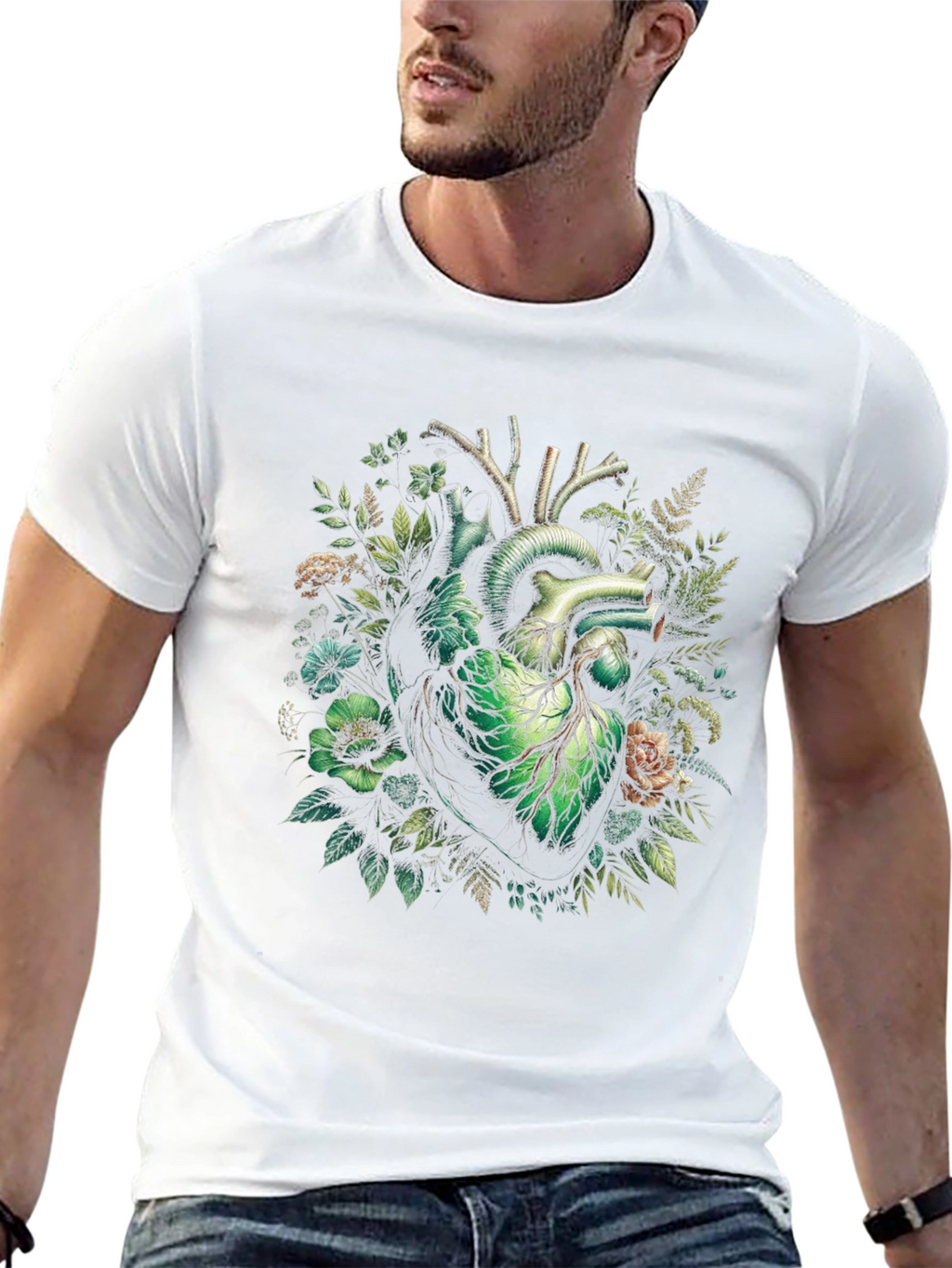 Floral Heart Tee - Natures Vitality Shirt