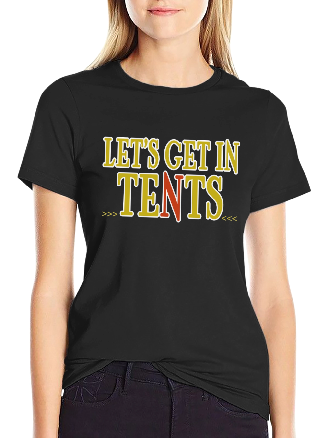 Lets Get In Tents Graphic T-Shirt
