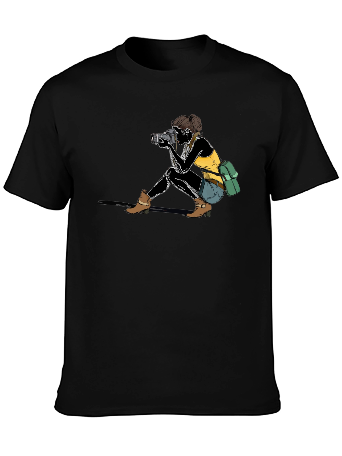 Photographer Graphic T-Shirt - Unisex Black Tee