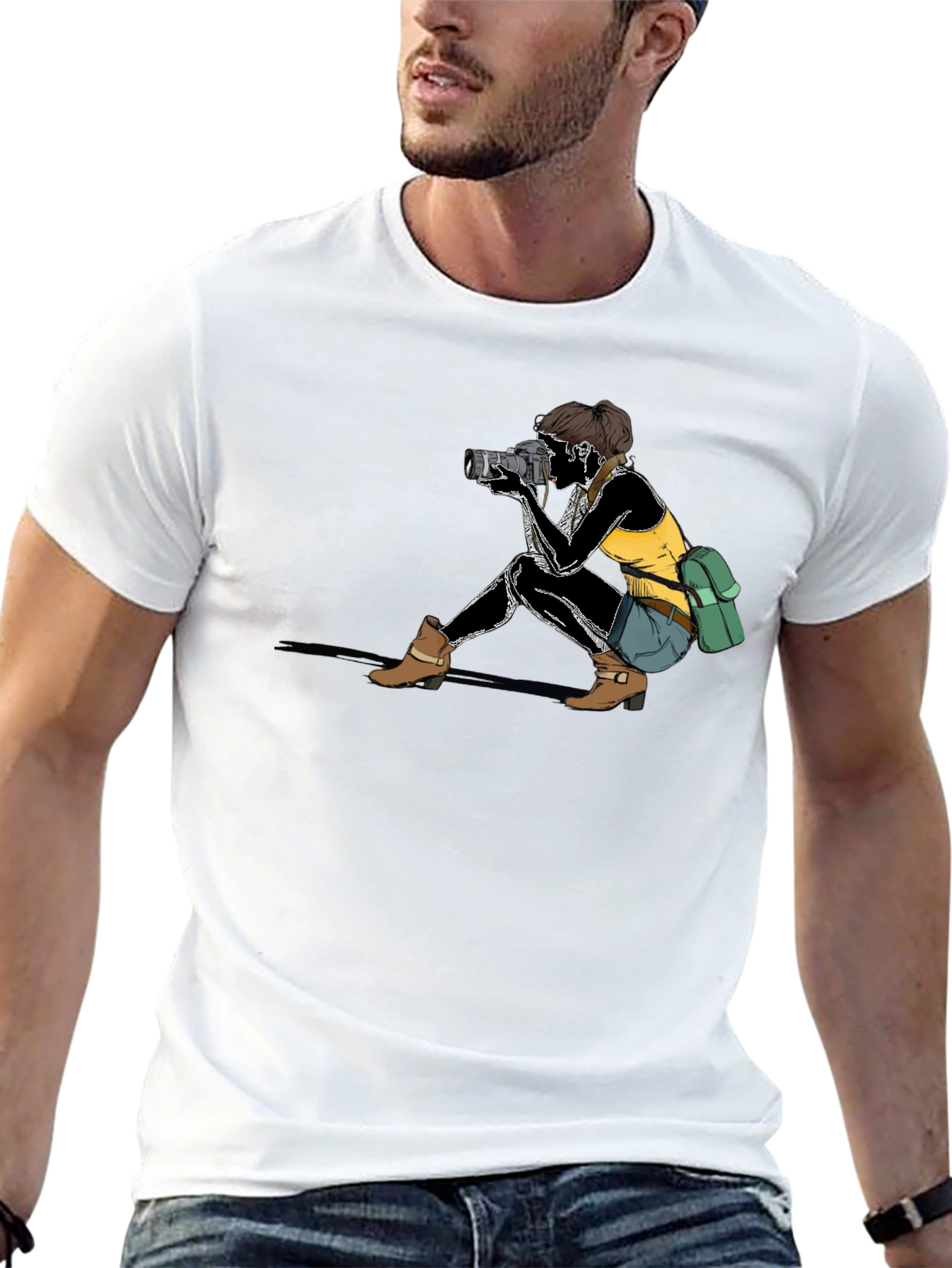 Photographer Graphic T-Shirt - Unisex Black Tee