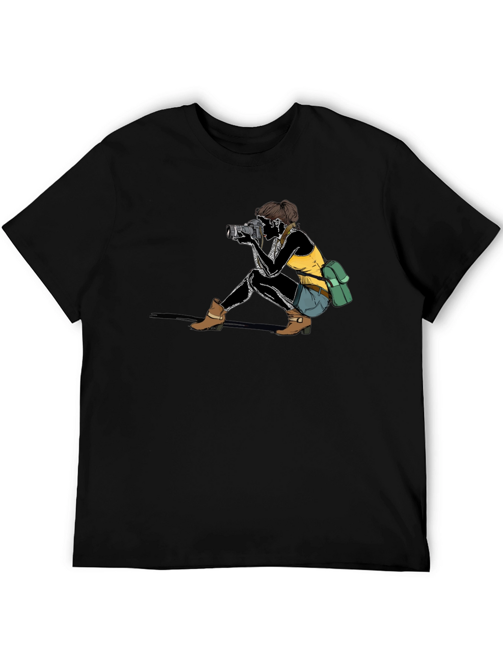 Photographer Graphic T-Shirt - Unisex Black Tee