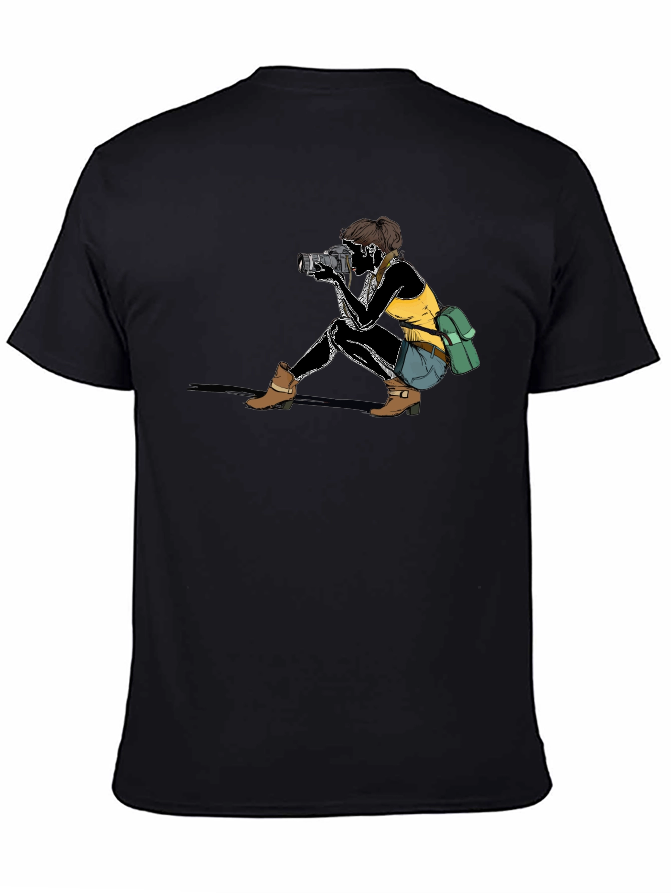 Photographer Graphic T-Shirt - Unisex Black Tee
