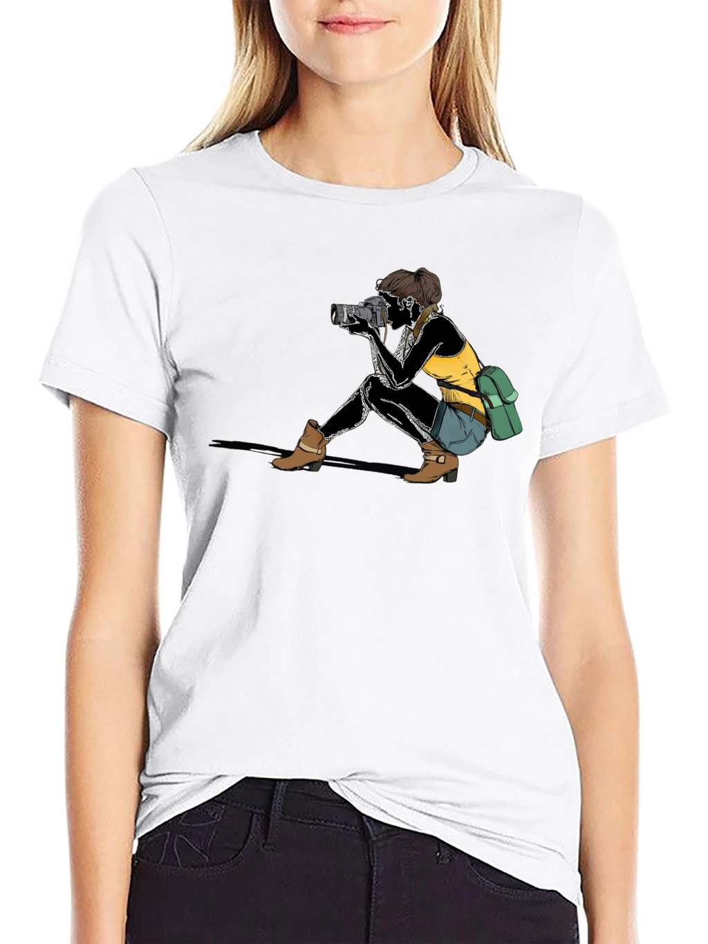 Photographer Graphic T-Shirt - Unisex Black Tee