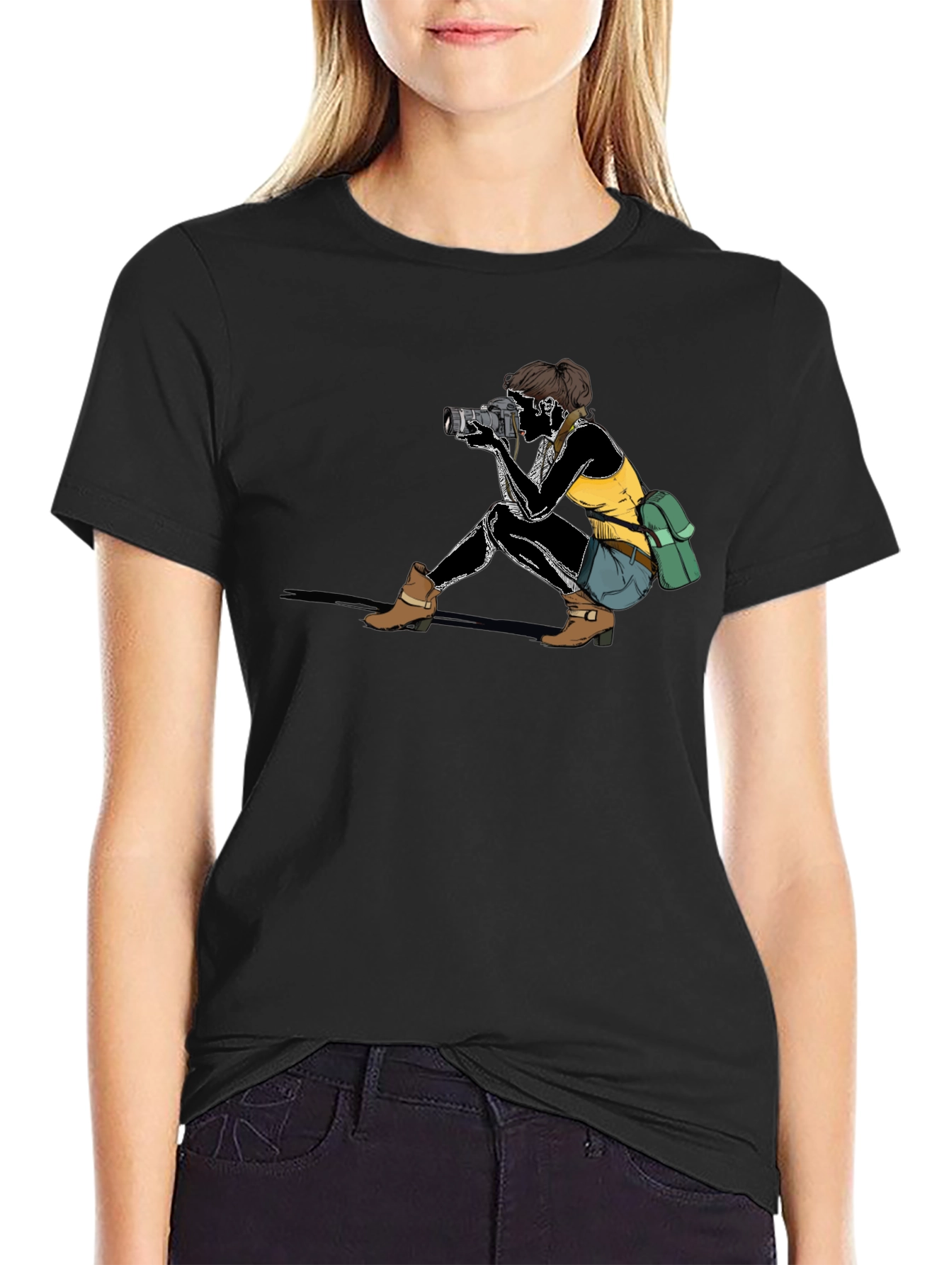 Photographer Graphic T-Shirt - Unisex Black Tee