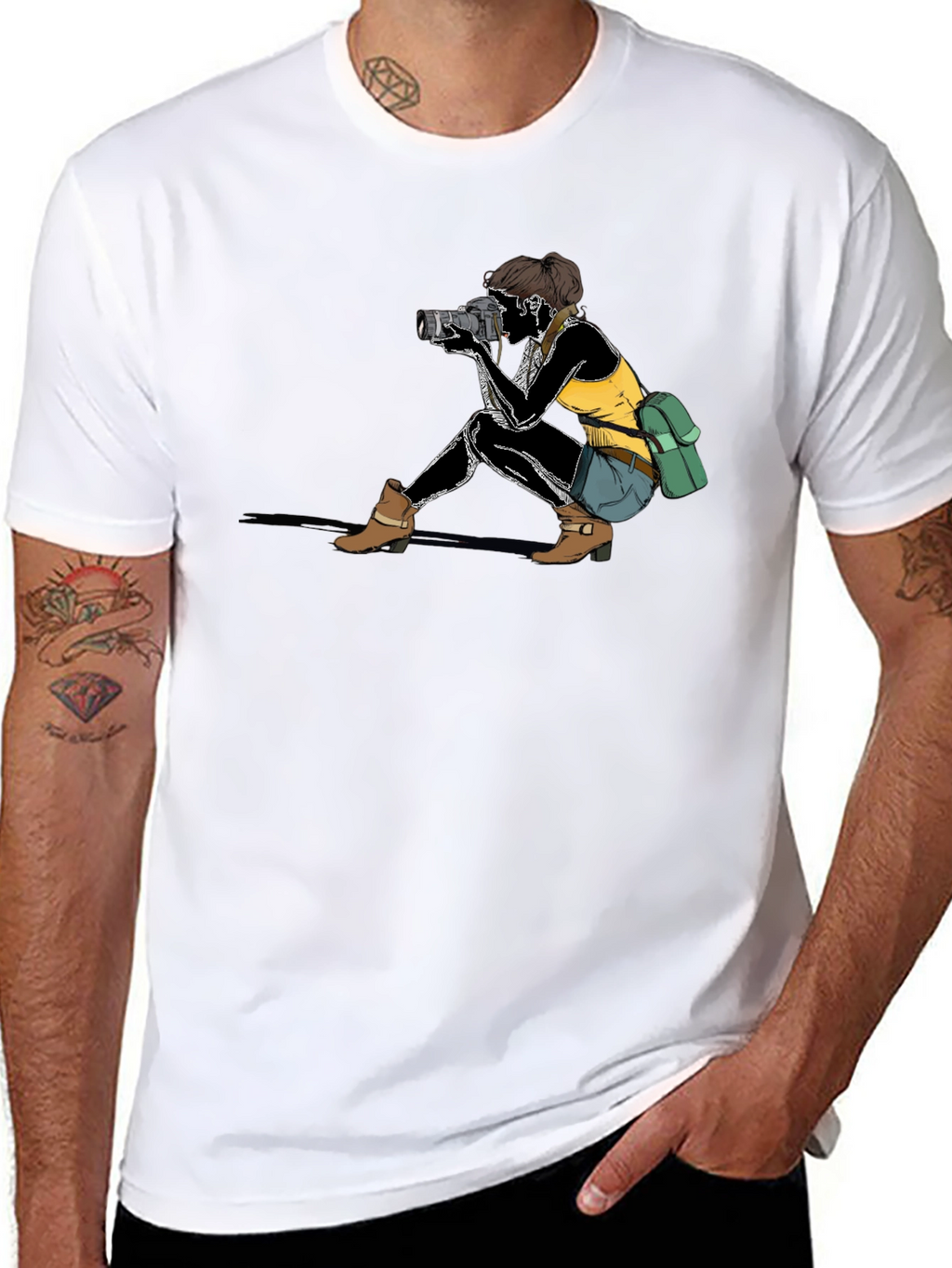 Photographer Graphic T-Shirt - Unisex Black Tee